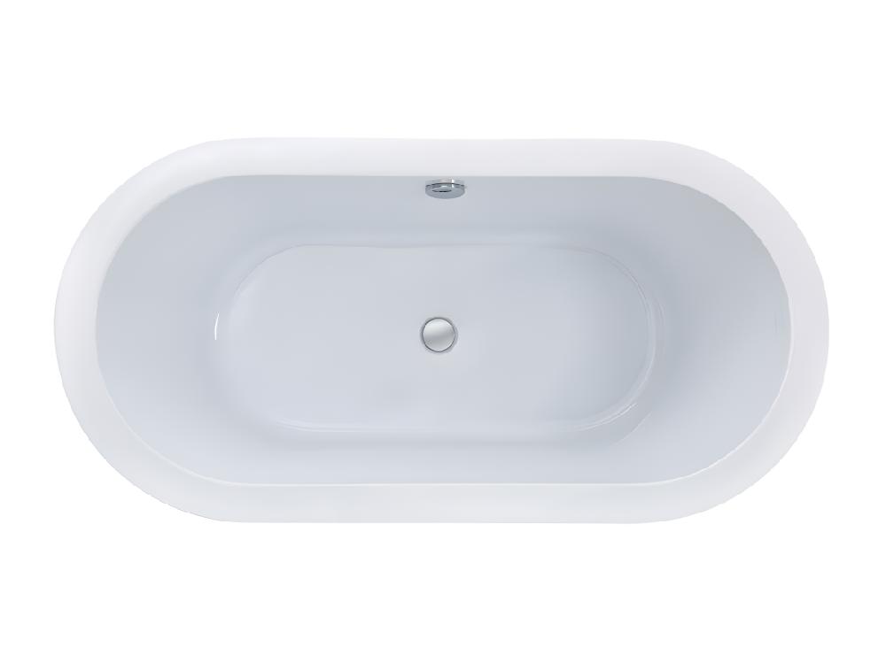 Vente Unique Baignoire îlot - 178L - 149 X 75 X 58cm - Blanche - Acrylique - ADRINA