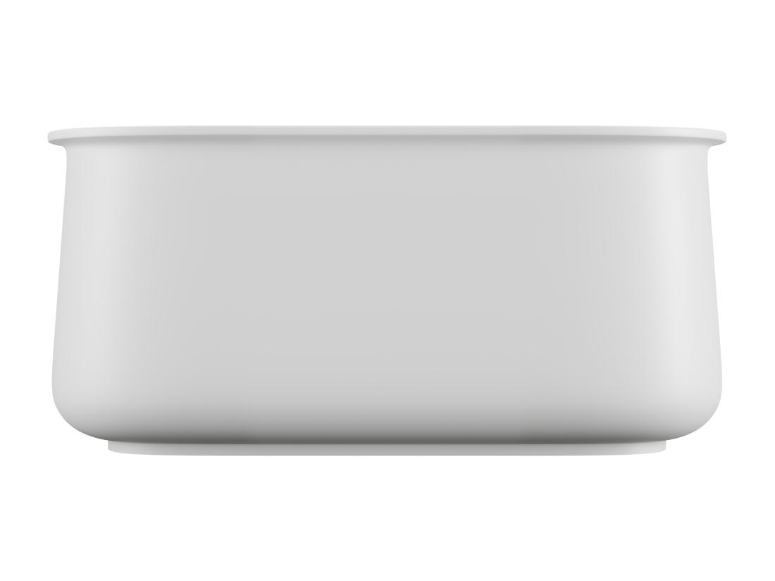 Vente Unique Baignoire îlot Blanche Mate - 130 X 74 X 60 Cm - 195 L - CALDRIA