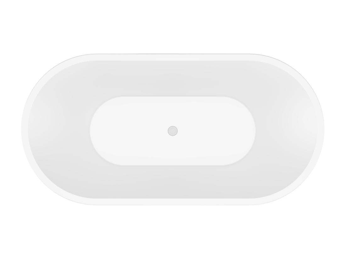 Vente Unique Baignoire îlot Design - 193 L - 150 X 75 X 58 Cm - Blanche - NOEMIE II