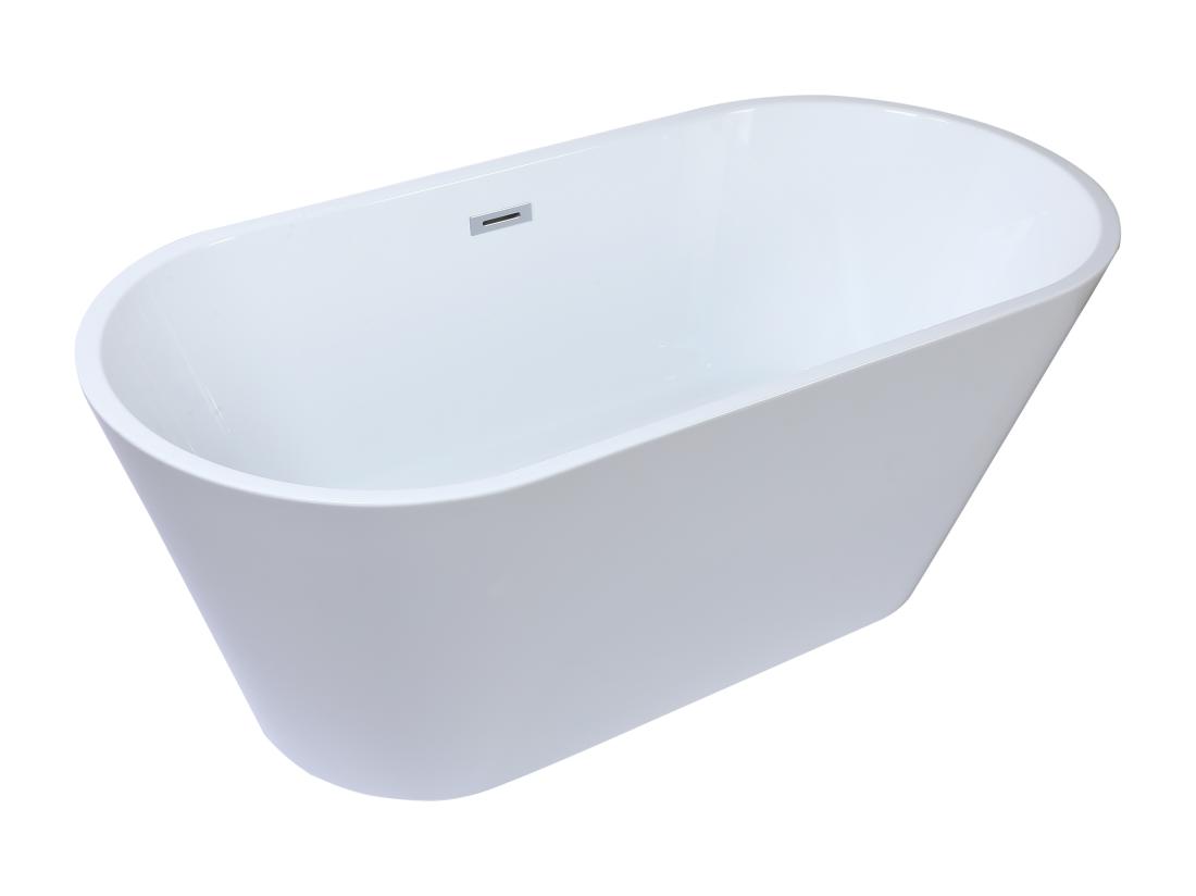 Vente Unique Baignoire îlot Design - 201 L - 150 X 70 X 58 Cm - Blanche - TWIGGY