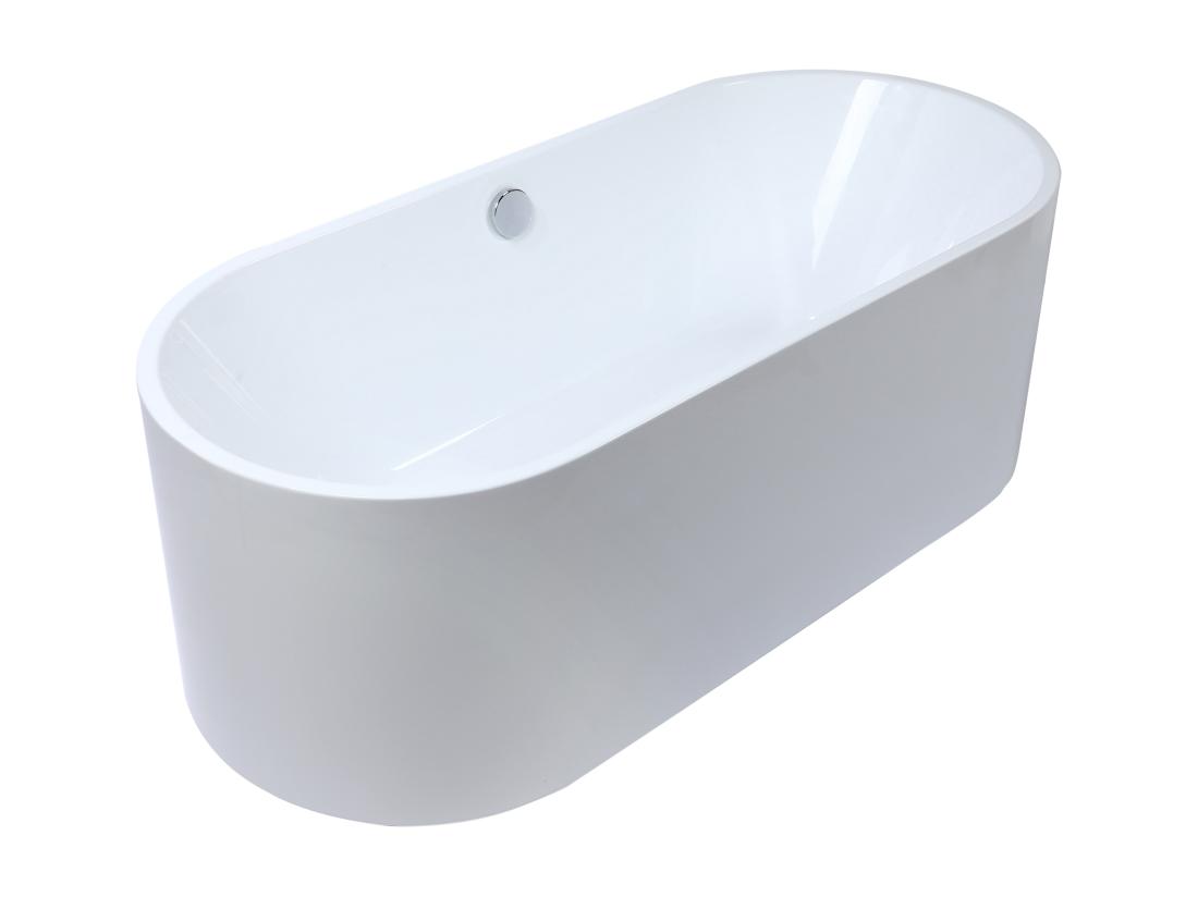 Vente Unique Baignoire îlot Design - 221 L - 170 X 75 X 58 Cm - Blanche - KATOUCHA
