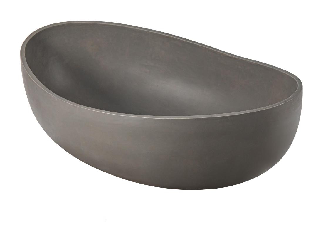 vente unique Baignoire îlot en béton - 400L - 160 x 100 x 59 4 cm - IVANOVO