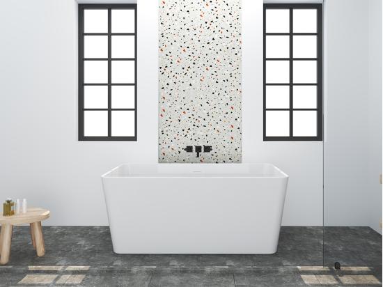 vente unique Baignoire îlot rectangulaire - 208 L - 150 x 75 x 55 cm - Blanche - Acrylique - SPICARA