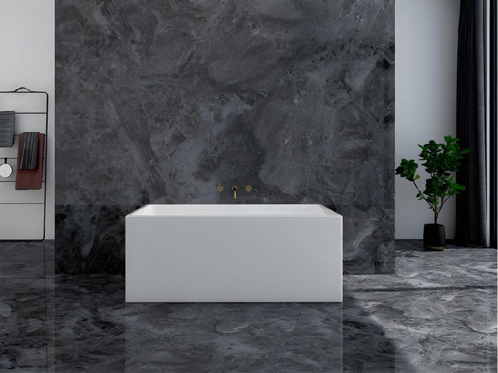vente unique Baignoire îlot rectangulaire - 232 L - 150 x 75 x 60 cm - Blanche - Acrylique - ASPIUS