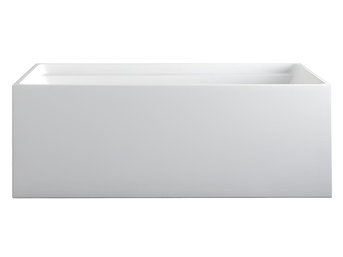 Vente Unique Baignoire îlot Rectangulaire - 280 L - 170 X 75 X 60 Cm - Blanche - Acrylique - ASPIUS