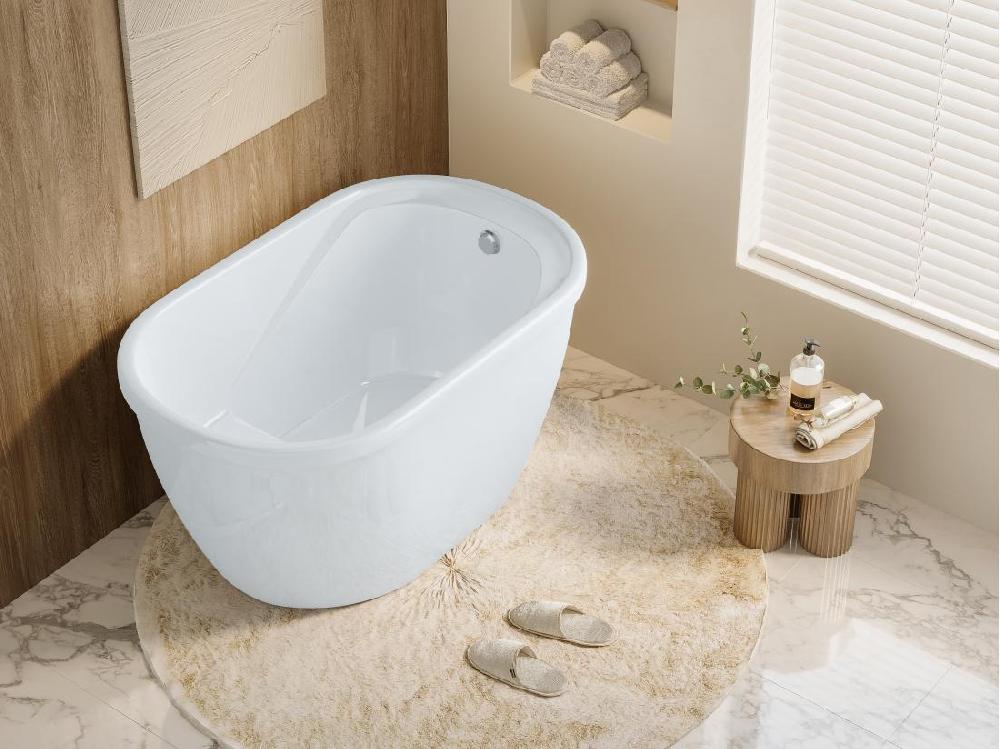 Vente Unique Baignoire Sabot - 165 L - 120 X 75 X 65 Cm - Blanche - PICCOLA
