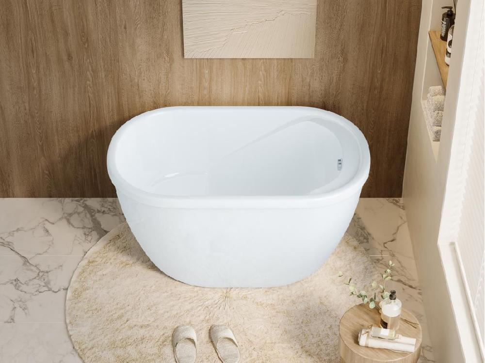 Vente Unique Baignoire Sabot - 165 L - 120 X 75 X 65 Cm - Blanche - PICCOLA