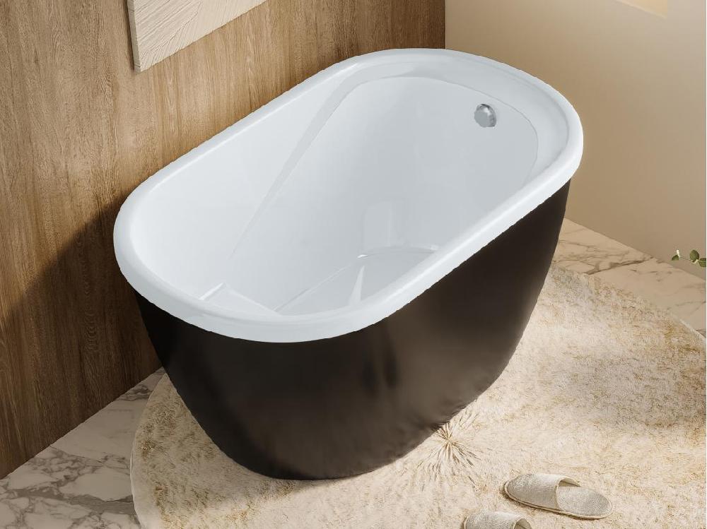 vente unique Baignoire sabot - 165 L - 120 x 75 x 65 cm - Noire - PICCOLA