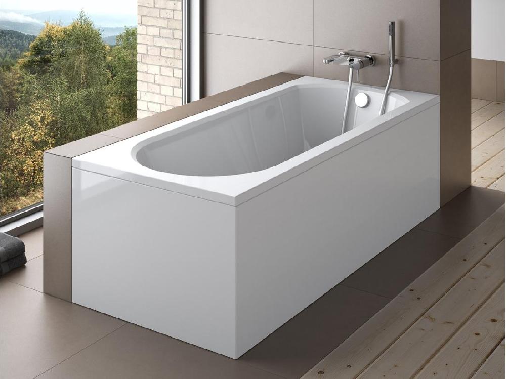 vente unique Baignoire TRINITA avec tablier 150-160-170 x 75 - Dimensions: 170cm