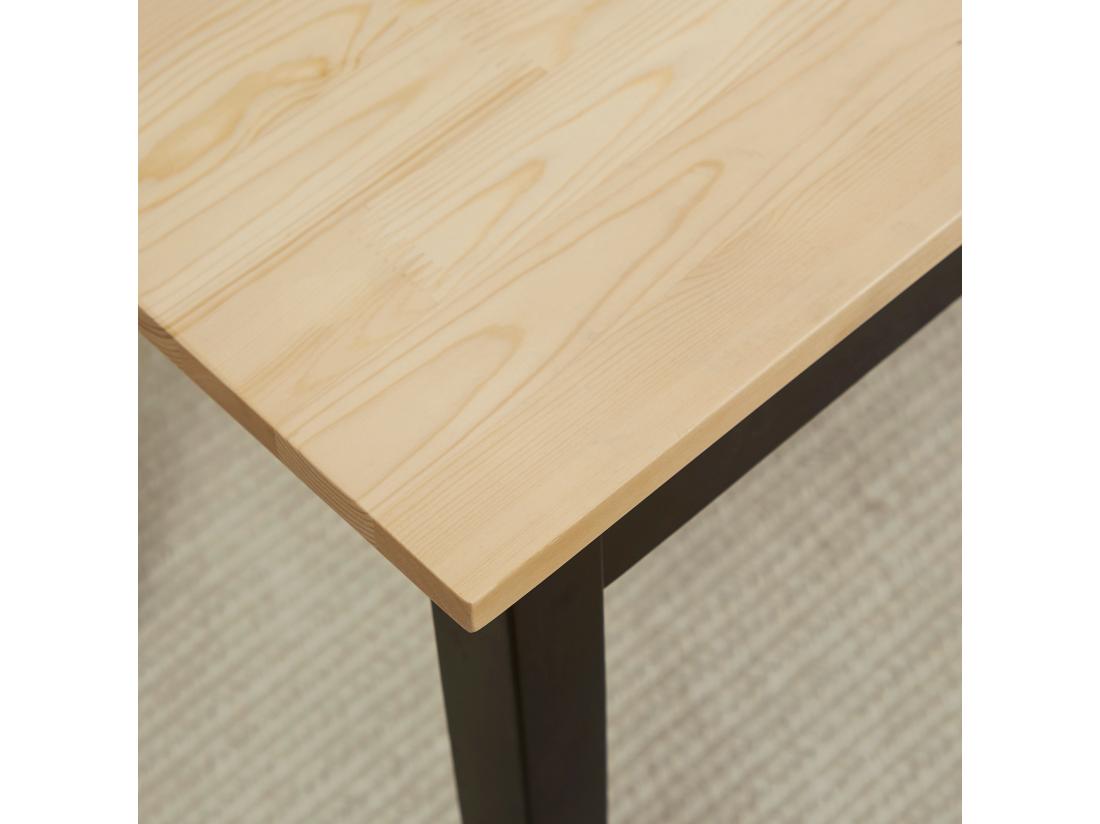 Vente Unique Banc 2 Personnes Dim. 102L X 36l X 45H Cm Bois De Pin Noir