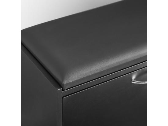 Vente Unique Banc Armoire À Chaussures 1 Abattant Avec Coussin Meuble D’entrée Coffre Fsr16-sch