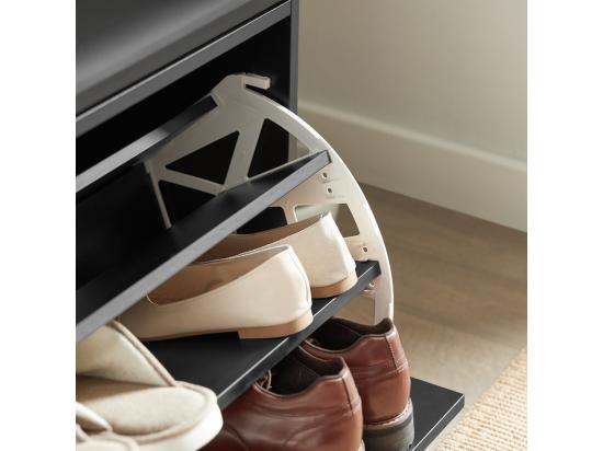 Vente Unique Banc Armoire À Chaussures 1 Abattant Avec Coussin Meuble D’entrée Coffre Fsr16-sch