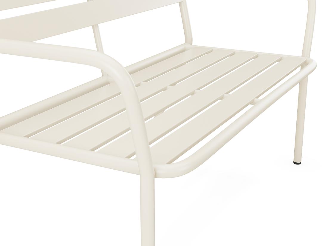 Vente Unique Banc De Jardin En Métal - Beige - MIRMANDE De MYLIA