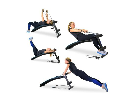 Vente Unique Banc De Musculation ARTEMIS Appareil De Fitness Multifonction Avec Sangles De Résistance Et Hauteur Réglable