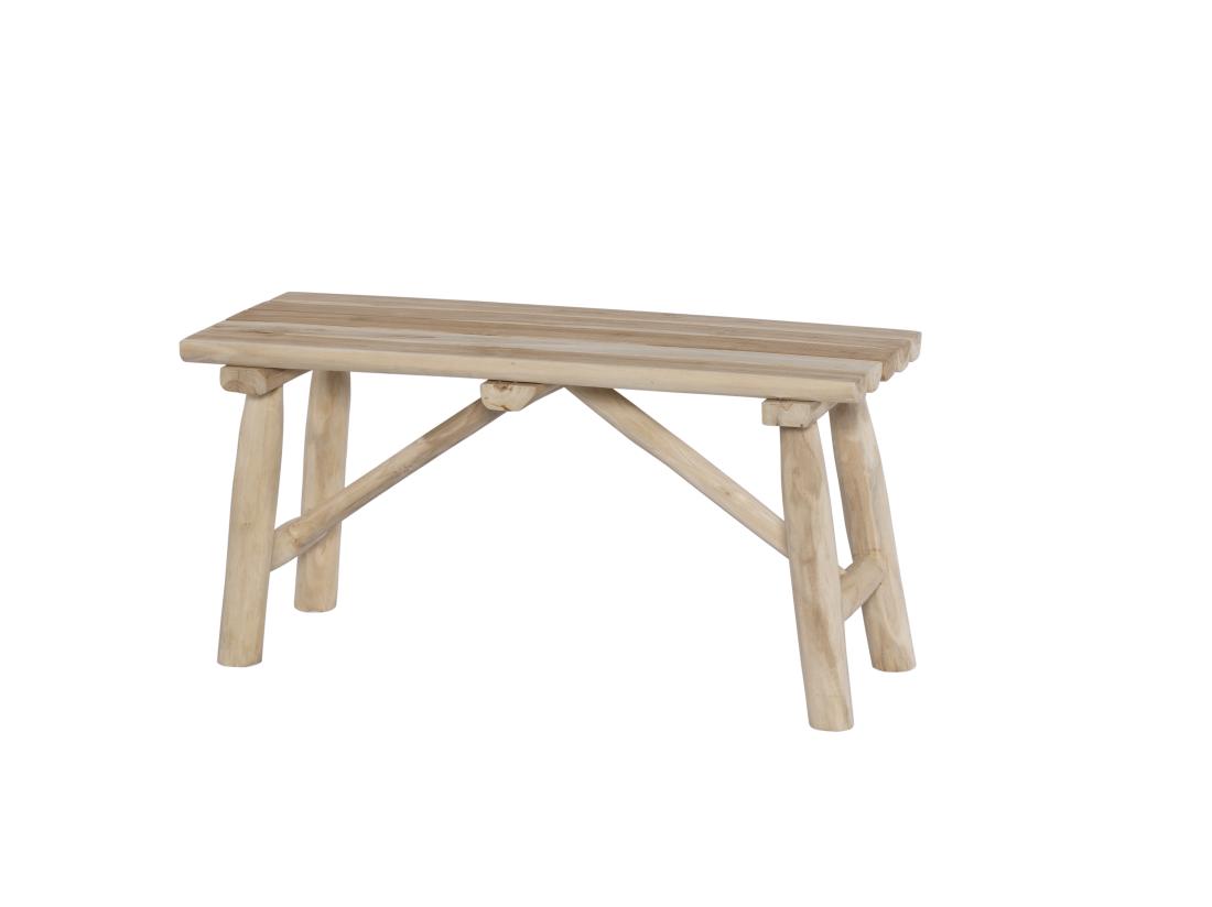 Vente Unique Banc En Bois De Teck - Coloris : Naturel - TAMBUA