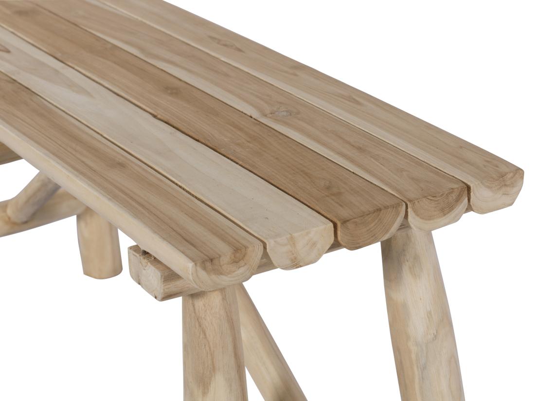 Vente Unique Banc En Bois De Teck - Coloris : Naturel - TAMBUA