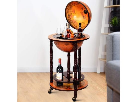 vente unique Bar Globe Terrestre Vintage Mappemonde en Bois d'Eucalyptus Porte-Bouteilles 16e Siècle Ajout Une Décoration Rustique pour Votre Maison vente unique Bar Globe Terrestre Vintage Mappemonde en Bois d'Eucalyptus Porte-Bouteilles 16e Siècle Ajout Une Décoration Rustique pour Votre Maison