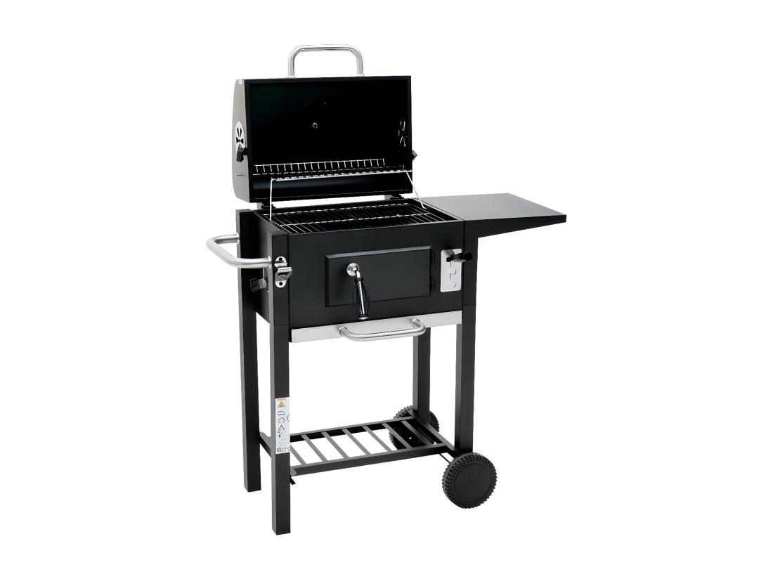 Vente Unique Barbecue Charbon De Bois "Vicomte" - 92.5 X 46 X 123 Cm