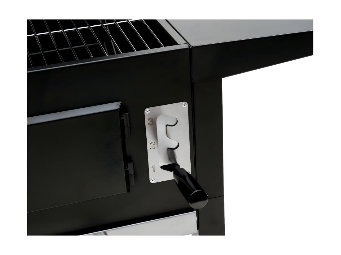 Vente Unique Barbecue Charbon De Bois "Vicomte" - 92.5 X 46 X 123 Cm