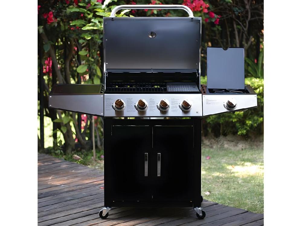 Vente Unique Barbecue Gaz "Party 5" - 5 Brûleurs Dont 1 Latéral - 15.2 KW