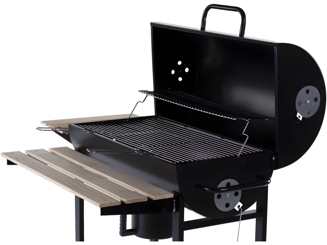 Vente Unique Barbecue XXL Charbon De Bois "King" - 95 X 63 X 105 Cm - Noir
