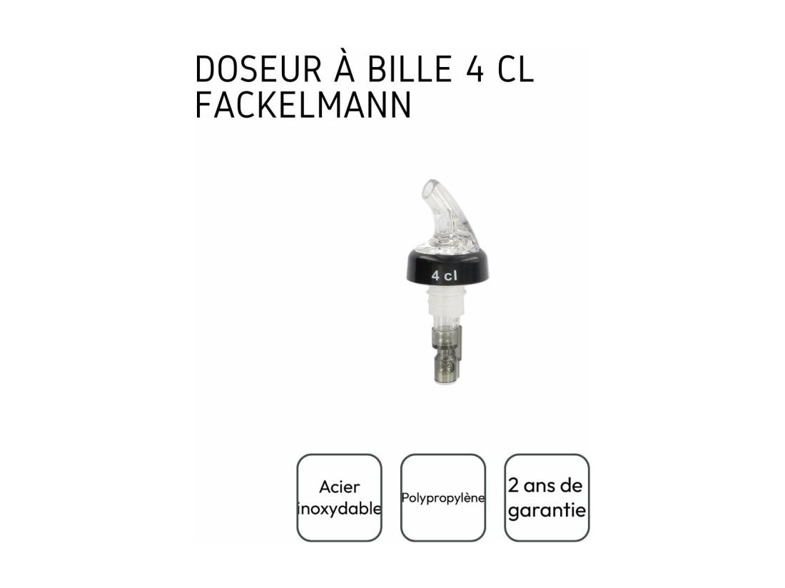 Vente Unique Bec Verseur Doseur à Alcool à Bille 4 Cl Fackelmann