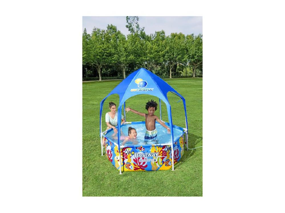 Vente Unique Bestway Piscine Hors Sol Steel Pro Ronde 183 X 51 Cm - 5618t