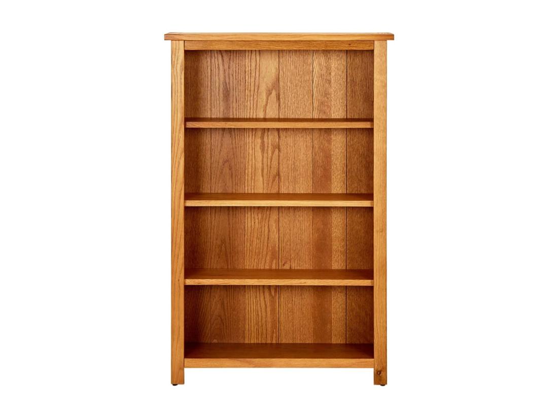 Vente Unique Bibliothèque à 4 Niveaux 70x22x110 Cm Bois De Chêne Massif