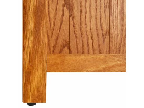 Vente Unique Bibliothèque à 5 étagères 45x22x140 Cm Bois De Chêne Massif
