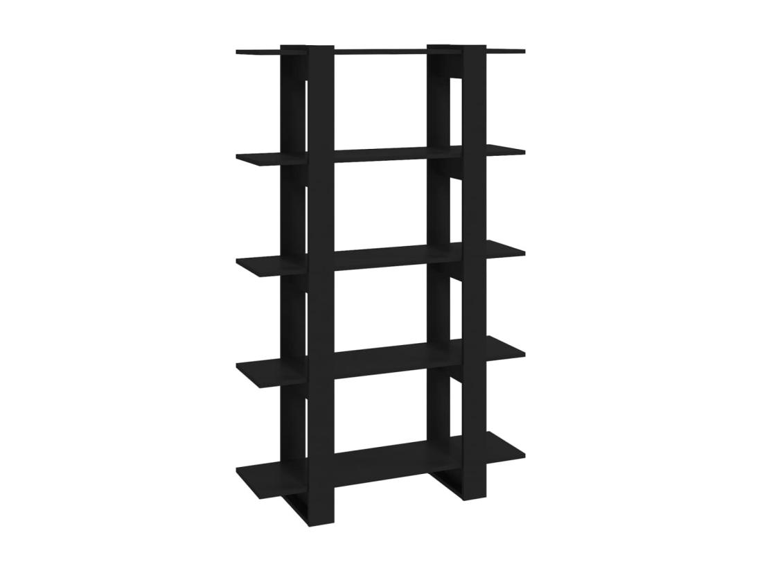 Vente Unique Bibliothèque/Cloison De Séparation Noir 100x30x160 Cm