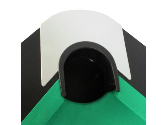 Vente Unique Billard Américain Avec Retour De Boules Automatique Et Accessoires 220 X 123 X 80 Cm - Noir Et Tapis Vert