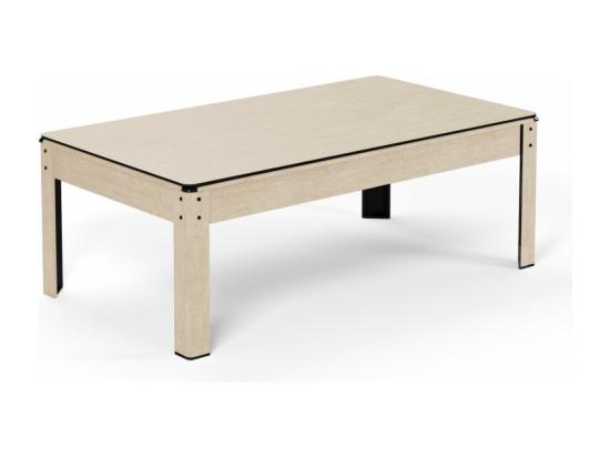 Vente Unique Billard Américain Convertible Table 4 Places KITBILL 5FT - 183 X 102 X 78 Cm Plateau Dînatoire Et Accessoires Inclus - Beige
