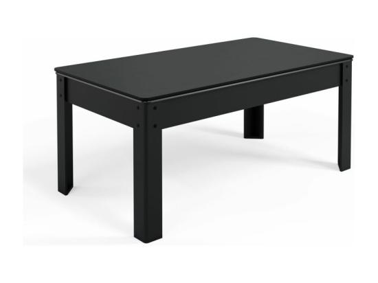 Vente Unique Billard Américain Convertible Table 6 Places KITBILL 6Ft - 206 5 X 116 5 X 80 Cm Plateau Dînatoire Et Accessoires Inclus - Noir