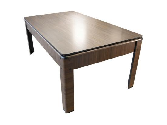 Vente Unique Billard Américain HARMONY 6Ft - 206 5 X 116 5 X 80 Cm Avec Accessoires Et Plateau Dînatoire - Couleur Chêne