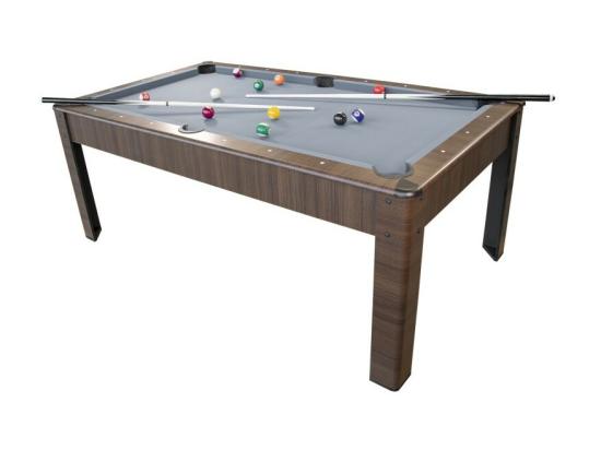 Vente Unique Billard Américain HARMONY 6Ft - 206 5 X 116 5 X 80 Cm Avec Accessoires Et Plateau Dînatoire - Couleur Chêne