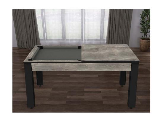 Vente Unique Billard Convertible Table 6 Personnes Texas + Pack Accessoires Confort