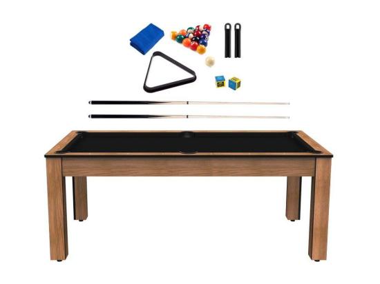 Vente Unique Billard Convertible Table 8 Personnes Arizona + Pack D'accessoires