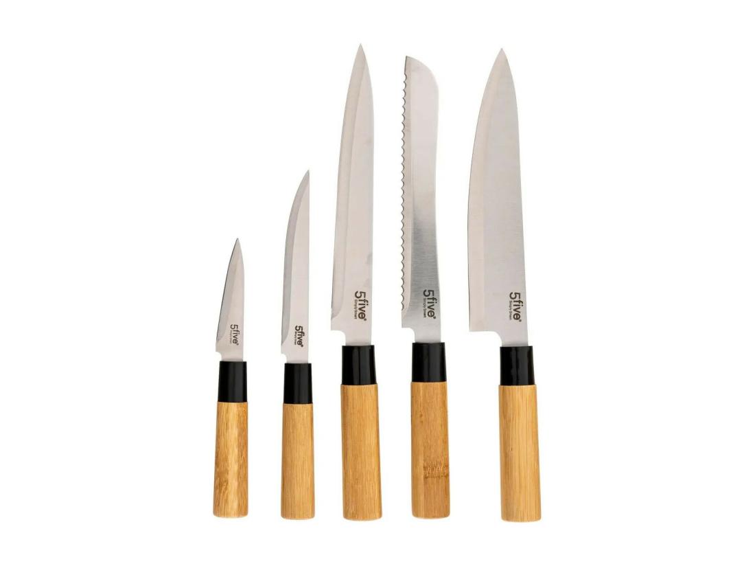 Vente Unique Bloc Couteaux & Ustensiles "Blackbamboo" 35cm Naturel