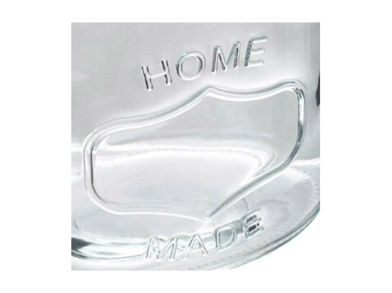 Vente Unique Bocal En Verre "Ovale "Inox" 2 5L Transparent