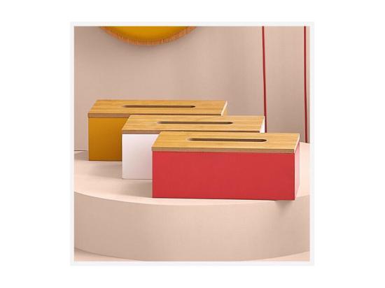 Vente Unique Boîte à Mouchoirs En Bois Noir Charbon