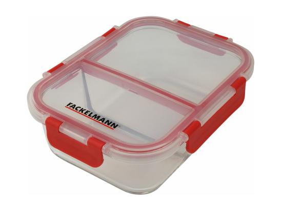 Vente Unique Boîte à Repas En Verre Avec Deux Compartiments 1000 Ml Fackelmann Move
