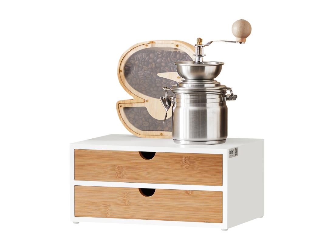 vente unique Boîte De Rangement À 2 Tiroirs Porte-capsules Nespresso Distributeur Boîte À Capsules Frg180-wn