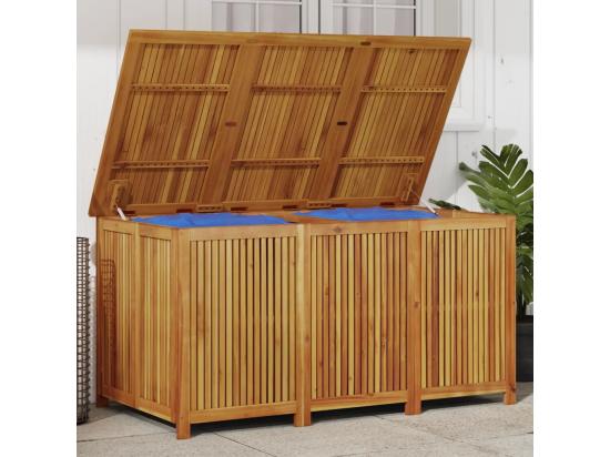 vente unique Boîte de rangement de jardin 150x80x75 cm bois massif d'acacia