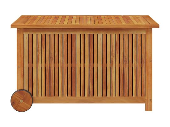 Vente Unique Boîte De Rangement De Jardin Avec Roues 90x50x58 Cm Bois Acacia