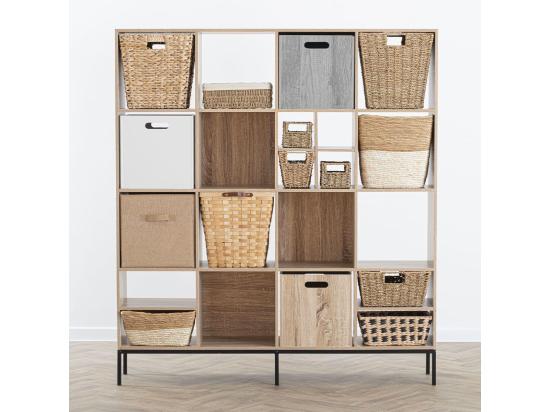 Vente Unique Boîte De Rangement En Bois Blanc 31 X 31 Cm