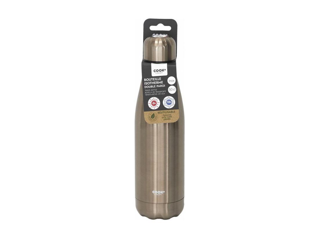 Vente Unique Bouteille De Transport Isotherme - 50CL - Beige