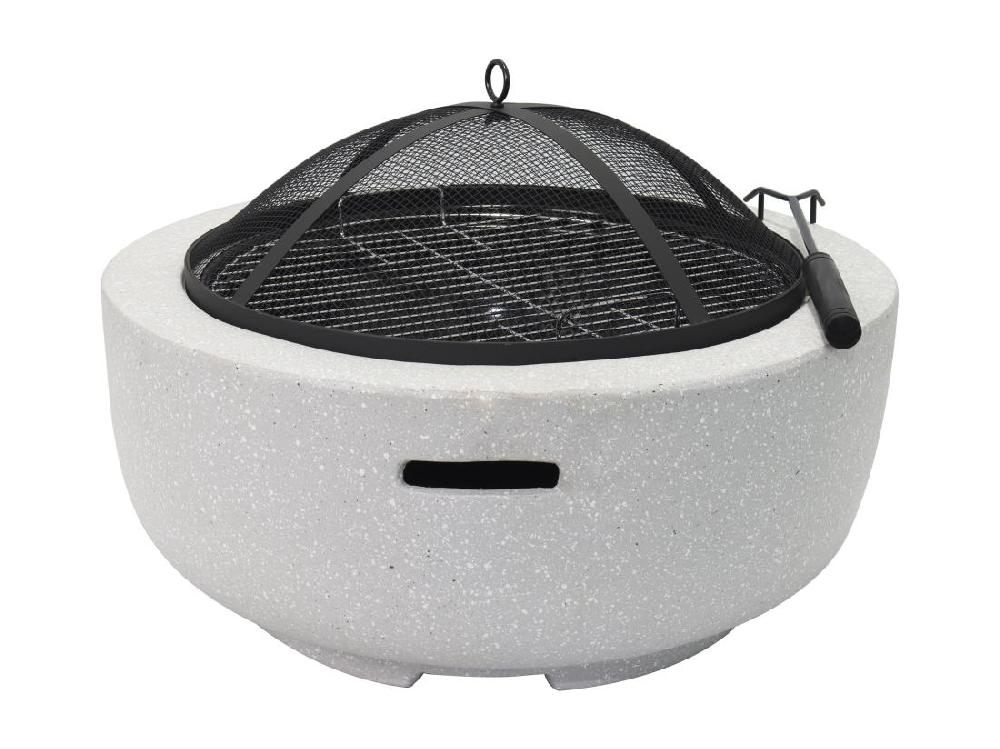 Vente Unique Brasero Grill En MGO - L60.5 X L60.5 X H42.5 Cm - GARMONA