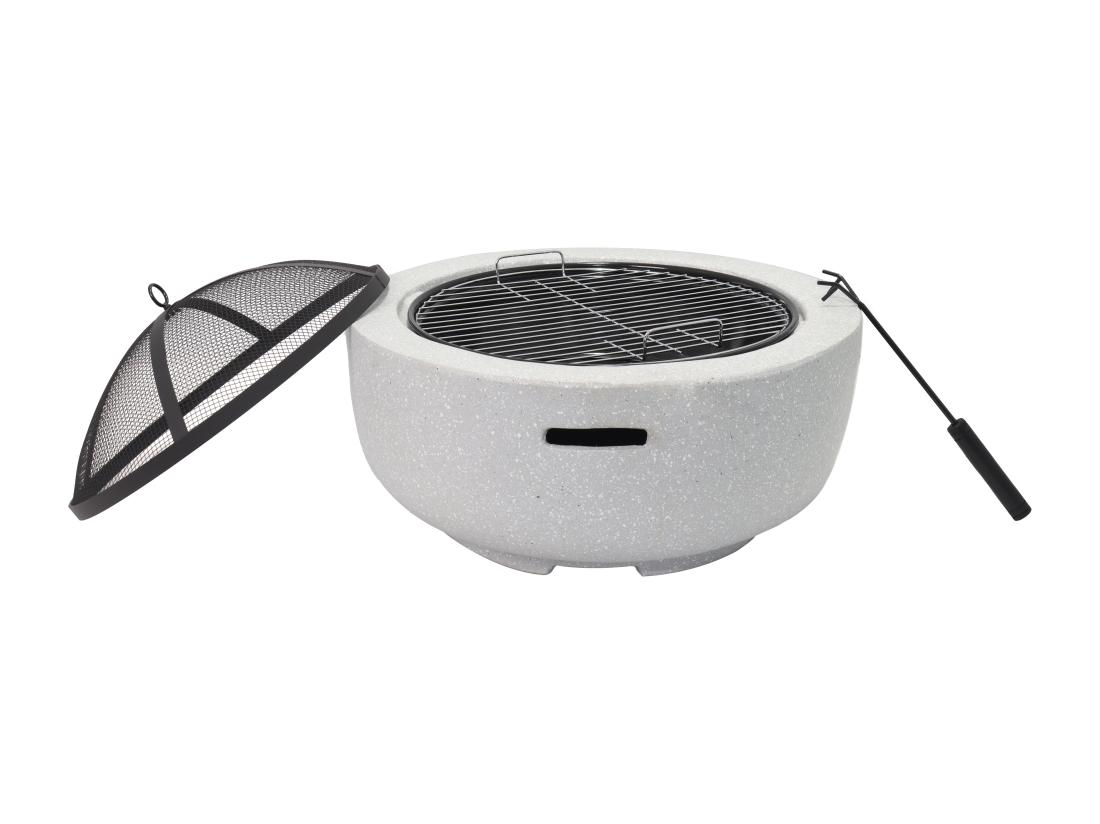 Vente Unique Brasero Grill En MGO - L60.5 X L60.5 X H42.5 Cm - GARMONA