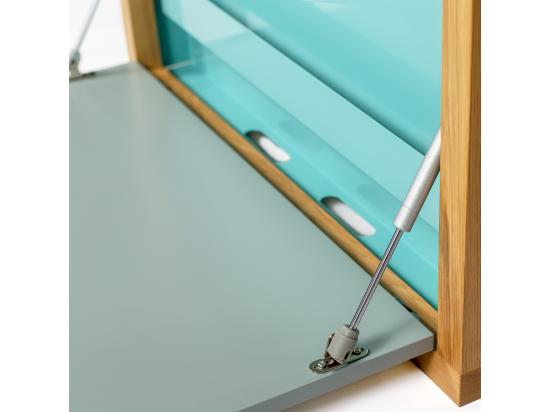 Vente Unique Brenta - Bureau Mural Contemporain - Turquoise
