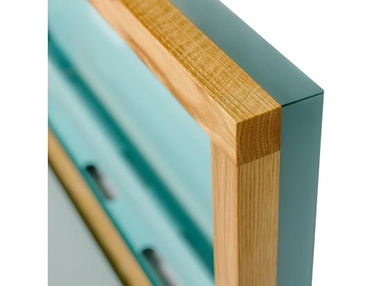 Vente Unique Brenta - Bureau Mural Contemporain - Turquoise